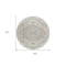 Homeroots 8' Ivory Beige And Gray Round Oriental Washable Indoor Outdoor Area Rug 596634 - alternate 5