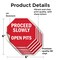 Signmission Proceed Slowly Open Pits, 6 inch X 6 inch, Vinyl Decal, 5PK OC-D-5PACK-6-111 - alternate 2