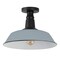 Jonathan Y Camila 14 in. 1-Light Classic Industrial Indoor/Outdoor Iron LED Semi Flush Mount, Matte Silver Blue JYL7617K - alternate 4