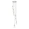Z-Lite Aimie 7-Light Chandelier, 18 in W x 16 in H, Brushed Nickel 828P7-7R-BN - alternate 3