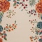 Homeroots 12' X 15' Ivory Green Orange Blue And Red Floral Indoor Outdoor Area Rug 548133 - alternate 3