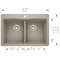 Blanco Diamond Equal Double Dual Deck, Truffle 441285 - alternate 2