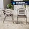 Flash Furniture Lila Bronze Metal Restaurant Stack Chair with Metal Slats TLH-017C-BZ-GG - alternate 6