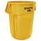 Rubbermaid Commercial BRUTE 55 gal Round Heavy Duty Plastic Can, Yellow, None, Plastic, Not Applicable FG265500YEL - alternate 1