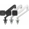 Atdec heavy duty display desk mount, supports monitors curved or flat to 35 and 17.6lbs,  AW-ORA-F-B - alternate 2