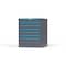 Strong Hold 7 drawer cabinet - (6x 3ft, 1x 5ft) - Blue accents - Keyed Different S3036-PPDAS-0703FS - alternate 3