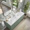 James Martin Vanities Breckenridge 60 in. Double Vanity, Smokey Celadon, w/ 3 CM Carrara Marble Top 330-V60D-SC-3CAR - alternate 4