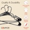 Campior Black Plastic Hangers, Heavy-Duty Plastic Hangers Slim and Space-Saving Hangers, 5PK CMPPLH5BK - alternate 3