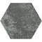 Apollo Tile 9 x 11 in. Textured Olive Green Porcelain Hexagon Wall and Floor Tile 8.07 sq ft/case, 16PK HEX88BORESMA - alternate 3