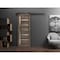Sartodoors Sturdy Barn Door Oak 36x84 Solid Core Modern Interior QUADRO4088BD-B-AKA-3684 - alternate 1