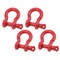 Mytee Products 1-1/4in 12.0 Tons Anchor Shackle Forged Carbon Steel & Alloy Screw Pin, 4PK SHACKLE-ANCHOR-SP-114x4 - alternate 1