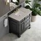 James Martin Vanities Brookfield 36" Single Vanity, Black Onyx, w/ 3 CM Siberian Silestone Top 547-V36-BKO-3SFR - alternate 5