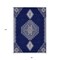 Homeroots 8' X 10' Navy Blue Gray And Brown Oriental Washable Indoor Outdoor Area Rug 598427 - alternate 4