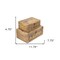 Homeroots Set of Two Natural Solid Wood And Fabric Box With Lid, 2PK 489347 - alternate 5