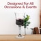 Smarty Had A Party 11 oz. Crystal Cut Plastic Wine Goblets (48 Goblets), 48PK 1817-CASE - alternate 4