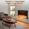 Edendirect 36 in. 5120BTU Wall Mount Electric Fireplace, 750W/1500W, Heat 400 sq. ft, Blower Hea ZR-TS36ZS - alternate 3