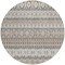 Homeroots 8' Taupe Beige And Gray Round Quatrefoil Washable Indoor Outdoor Area Rug 583260 - alternate 3