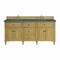 James Martin Vanities Lorelai 72in Double Vanity, Light Natural Oak w/ 3 CM Parisien Bleu Silestone Top 424-V72-LNO-FPBL - alternate 1