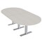 Skutchi Designs 8 Person Conference Table With Power Unit | 8' Racetrack Table | Harmony Series HAR-RAC-48X96-T-K458-NA - alternate 1