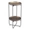 Homeroots 32" Bronze And Gray Steel Round Pedestal End Table 572180 - alternate 5