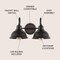 Jonathan Y Frisco 17.25" 2-Light Farmhouse Industrial Iron LED Vanity, Oil Rubbed Bronze JYL7482B - alternate 3