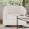 Flash Furniture Dean Club Style Commercial Barrel Accent Armchair, 360 Degree Swivel Metal Base and Sloped Armrests BS-AC22-064-CRM-BCL-GG - alternate 5