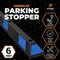 Xpose Safety Heavy Duty Rubber Block Stop 72in- Black/Blue Reflective, 6PK PBSB-6-6-X - alternate 4