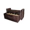 Homeroots Brown Suede Shoe Storage Bench with Drawer 469341 - alternate 3