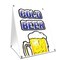 Signmission Cold Beer, 36 Inch x 24 Inch A-frame Yard Sign, Plastic Sign SBC-2436-Cold Beer - alternate 1