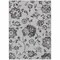 Homeroots 3' X 5' Gray Charcoal And Silver Floral Washable Indoor Outdoor Area Rug 589470 - alternate 5