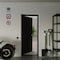 Sartodoors Firerated 90 Min Interior Door, 1888 Matte Black, Single Flush Panel Metal Frame Handle 30 x 84 Ri FIRERATED1888ID-BLK-3084-RH-I - alternate 2