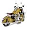 Homeroots 8" Yellow and Black Metal Hand Painted Model Motorcycle Tabletop Sculpture 489407 - alternate 3