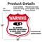 Signmission Video Surveillance Shield Sign Warning A, 12 Inch X 12 Inch, Plastic Sign SHI-P-12-474 - alternate 4