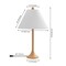 Jonathan Y Albie 25" Modern Coastal Iron Column LED Table Lamp, Brown Wood Finish, 2PK JYL5507A-SET2 - alternate 4