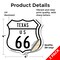 Signmission Texas Route Marker Shield Sign Us 66, 4 inch X 4 inch, Vinyl Decal, 2PK SHI-D-2PACK-4-466 - alternate 2
