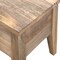 Homeroots 39in Brown Solid Wood Storage Bench With Flip Top 718232 - alternate 3