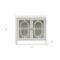 Homeroots 34in White Sideboard with Two Glass Doors 286455 - alternate 2