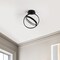 Jonathan Y Nicole 14.25" 2-Light Modern Minimalist Aluminum Ring Integrated LED Semi Flush Mount, Black JYL1700A - alternate 5