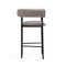 Manhattan Comfort Onda Metal Vegan Leather Counter Stool in Taupe CS1637-2 - alternate 3