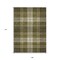 Homeroots 9' X 12' Olive Green Gold And Brown Plaid Washable Indoor Outdoor Area Rug 596355 - alternate 3