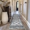 World Rug Gallery White Geometric Pattern Shag Runner Rug 2 ft 3 in x 12 ft White WR120WHITE2X12 - alternate 1