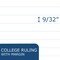 Roaring Spring Case of Stiff Back Paper Notepads, 8.5"x11.75", 100 sheets, 3-Hole Punched, College Ruled W/Margin, PK18 95288cs - alternate 7