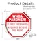 Signmission Whoa Pardner! Closed Toes Shoes Req, 10 inch X 10 inch, Vinyl Decal, 2PK OC-D-2PACK-10-40 - alternate 2