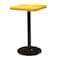 Leisure Craft 24" Square Perforated Pedestal Table, Portable, 40"H, Yellow SQ24TAB40-YELLOW - alternate 1
