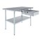 Amgood 30 in. x 48 in. Stainless Steel Table With Drawer AMG WT-3048 + DRAWER-1520-Z - alternate 1