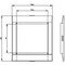 Siemens cover frame for door cutout 76.2 x 70.7 mm WxH accessory for: circuit 3VA9053-0SB20 - alternate 3