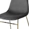 Homeroots Set of Two Dark Green and Gold Velvet and Metal Dining Side Chairs, 2PK 568017 - alternate 4