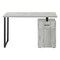 Homeroots 47" Gray and Black Wood and Metal Sled Computer Desk 489907 - alternate 4