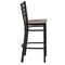 Flash Furniture Black Ladder Stool-Wal Seat, PK2 2-XU-DG697BLAD-BAR-WALW-GG - alternate 7