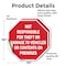 Signmission Not Responsible for Theft or Damage, 10 inch X 10 inch, Vinyl Decal, 2PK OC-D-2PACK-10-106 - alternate 2